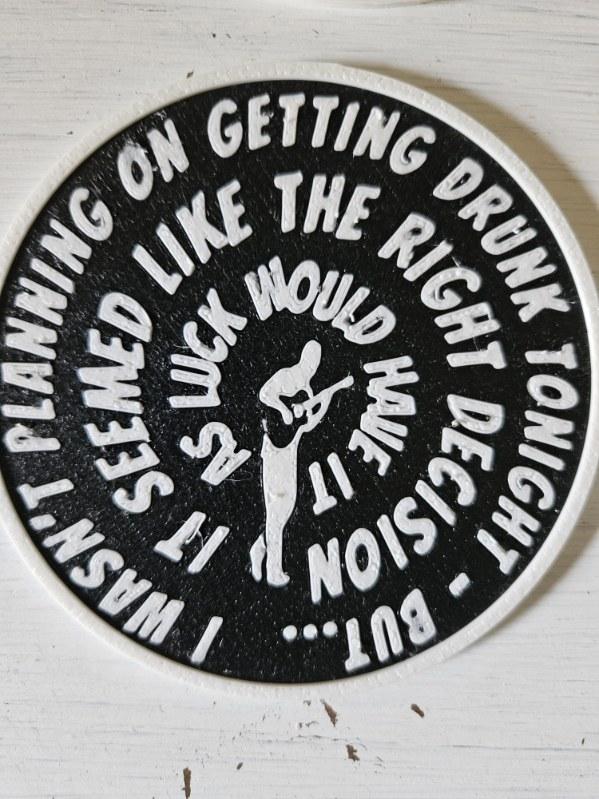 Dave Matthews Inspired 3D Printed Coaster Set with Holder | Set of 4 | Music Lover Gift | Home Bar Decor