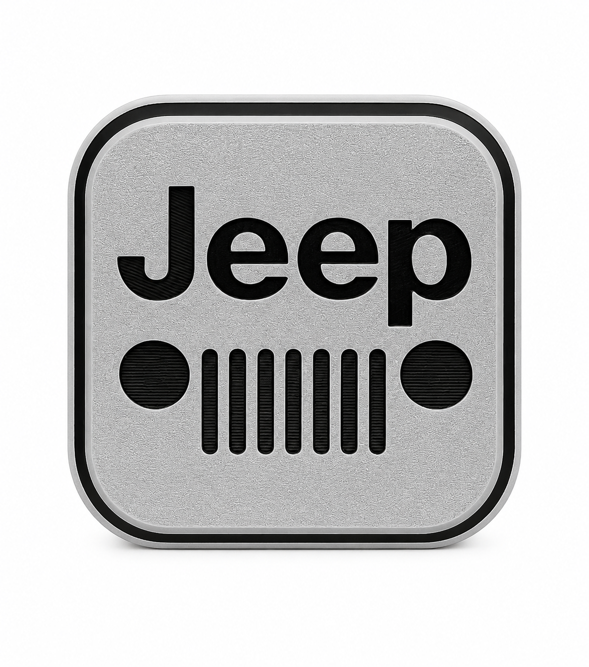 Jeep Grille Hitch Cover | Fits Standard 2” Receiver | 3D Printed in ASA