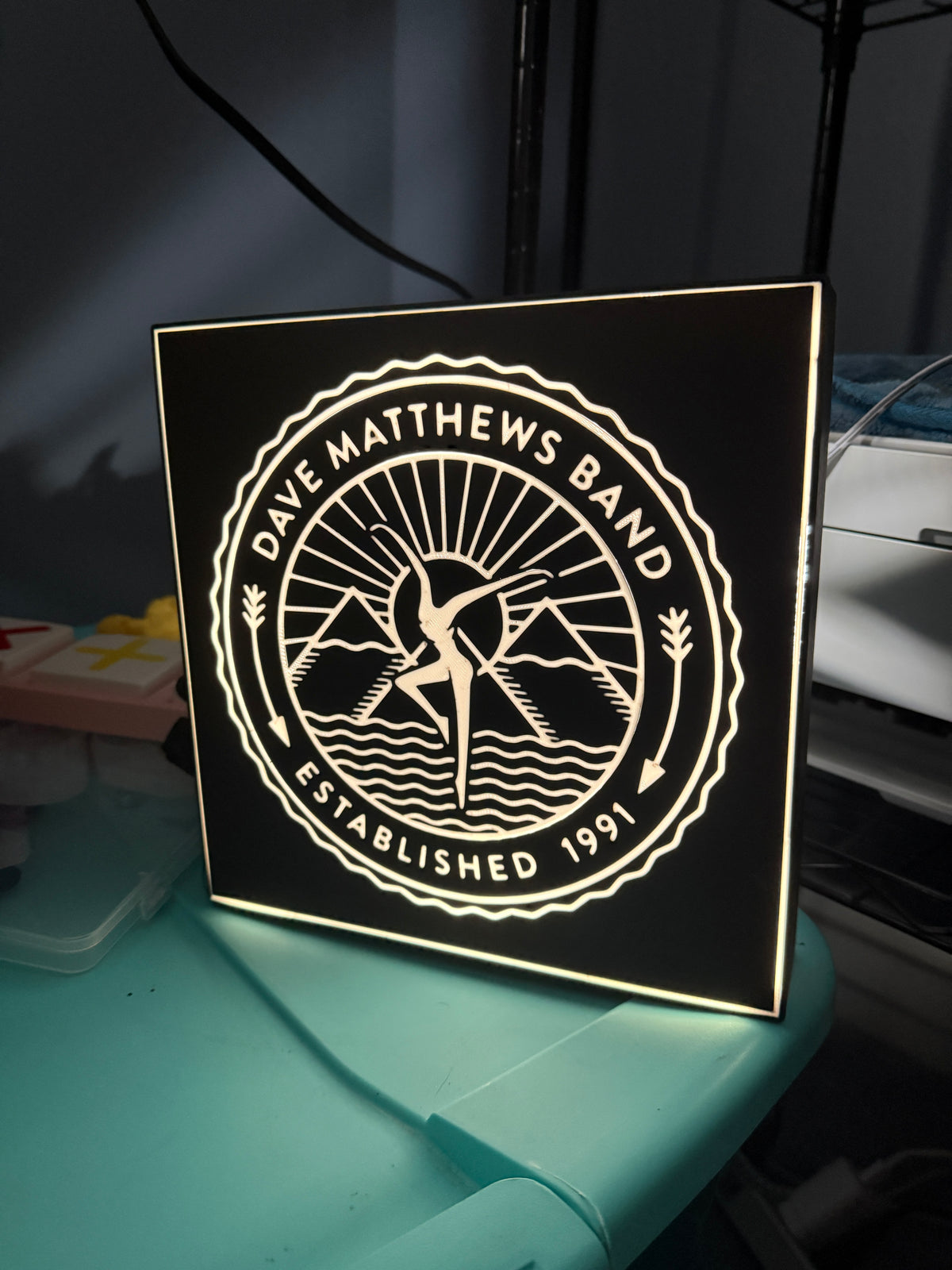 Dave Matthews Band Light Box – LED Illuminated Wall Art