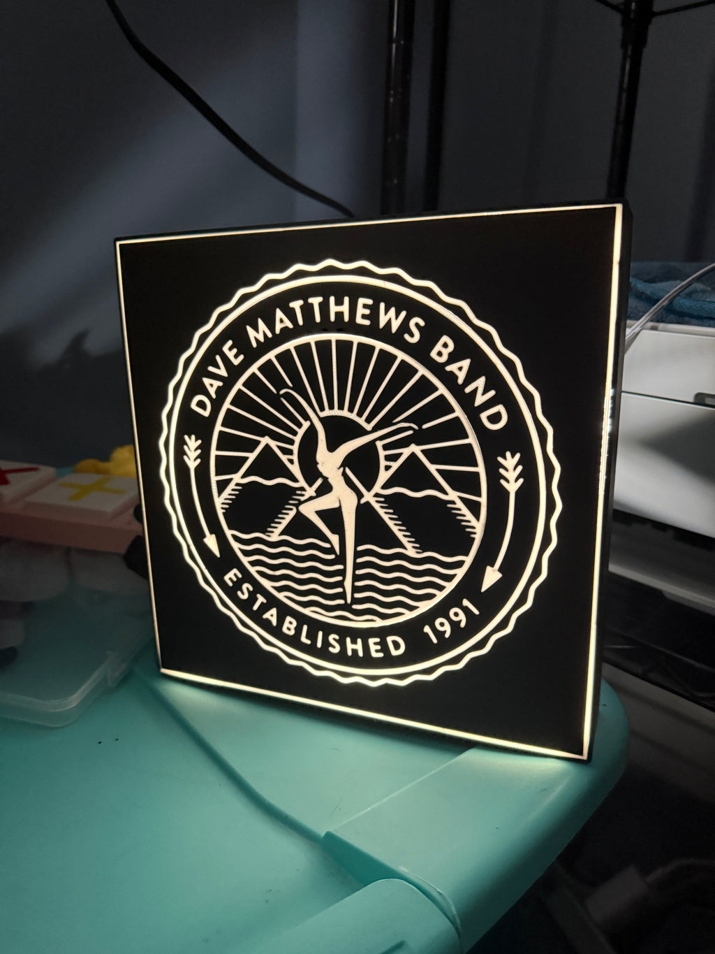 Dave Matthews Band Light Box – LED Illuminated Wall Art