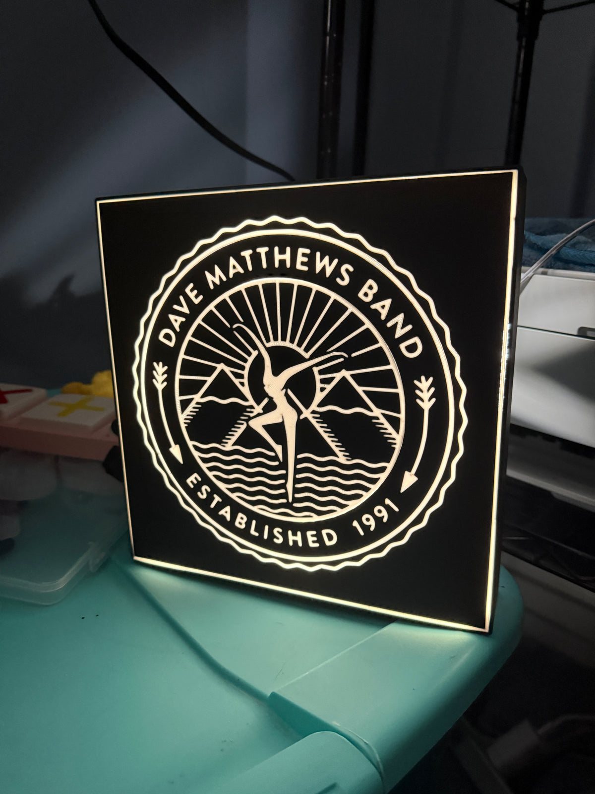 Dave Matthews Band Light Box – LED Illuminated Wall Art