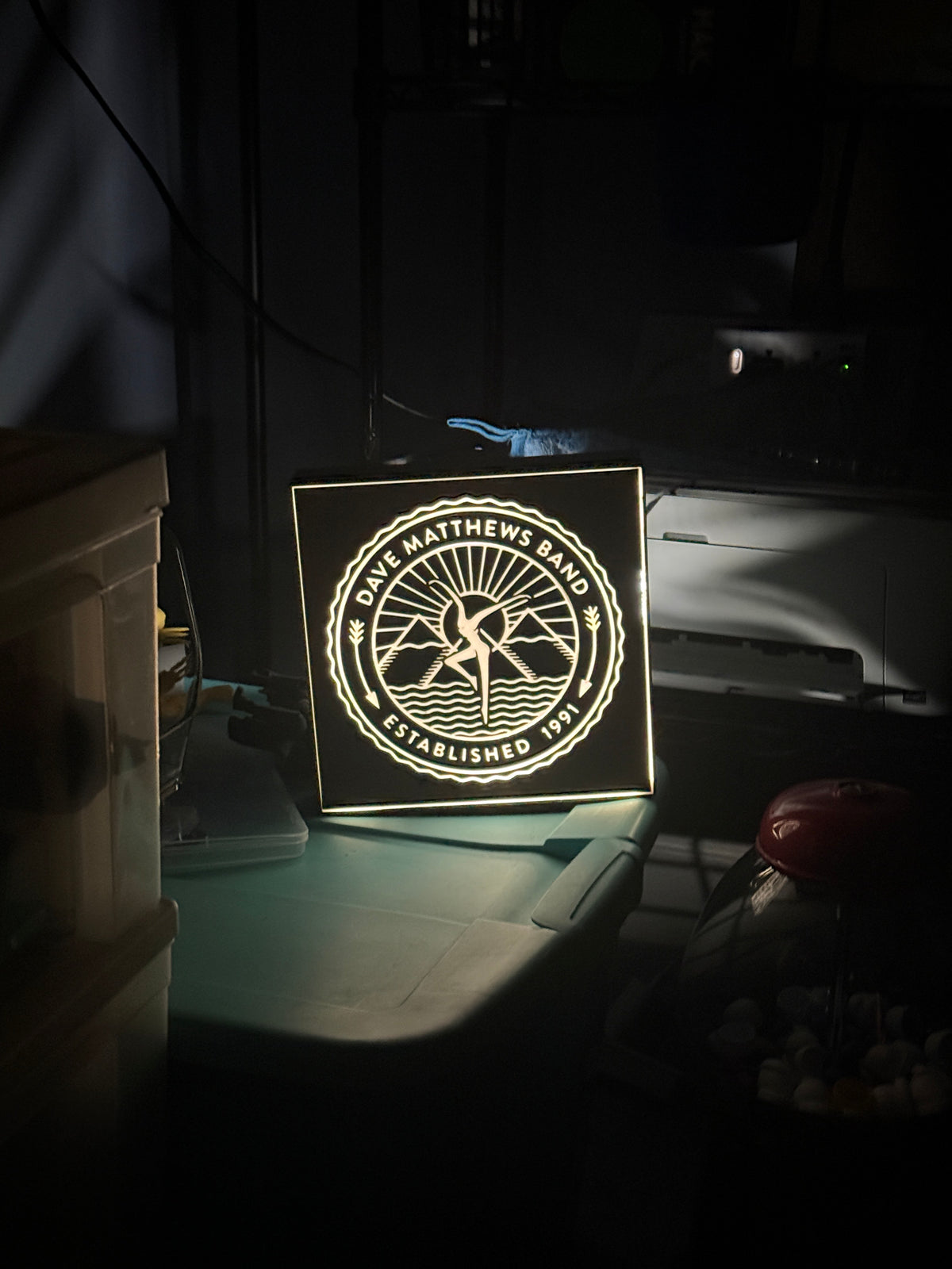 Dave Matthews Band Light Box – LED Illuminated Wall Art