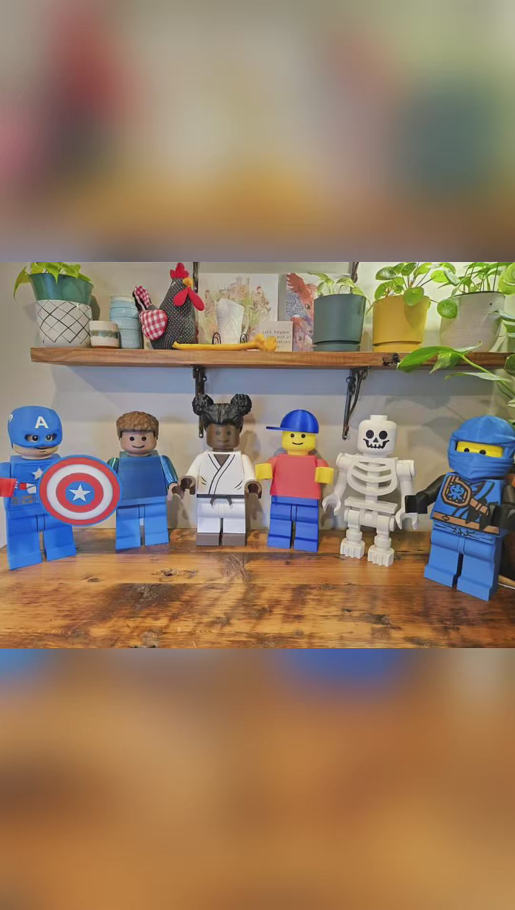 Custom 16-Inch Brick-Style Character Figure | Superheroes, Pop Stars & More (Copy)