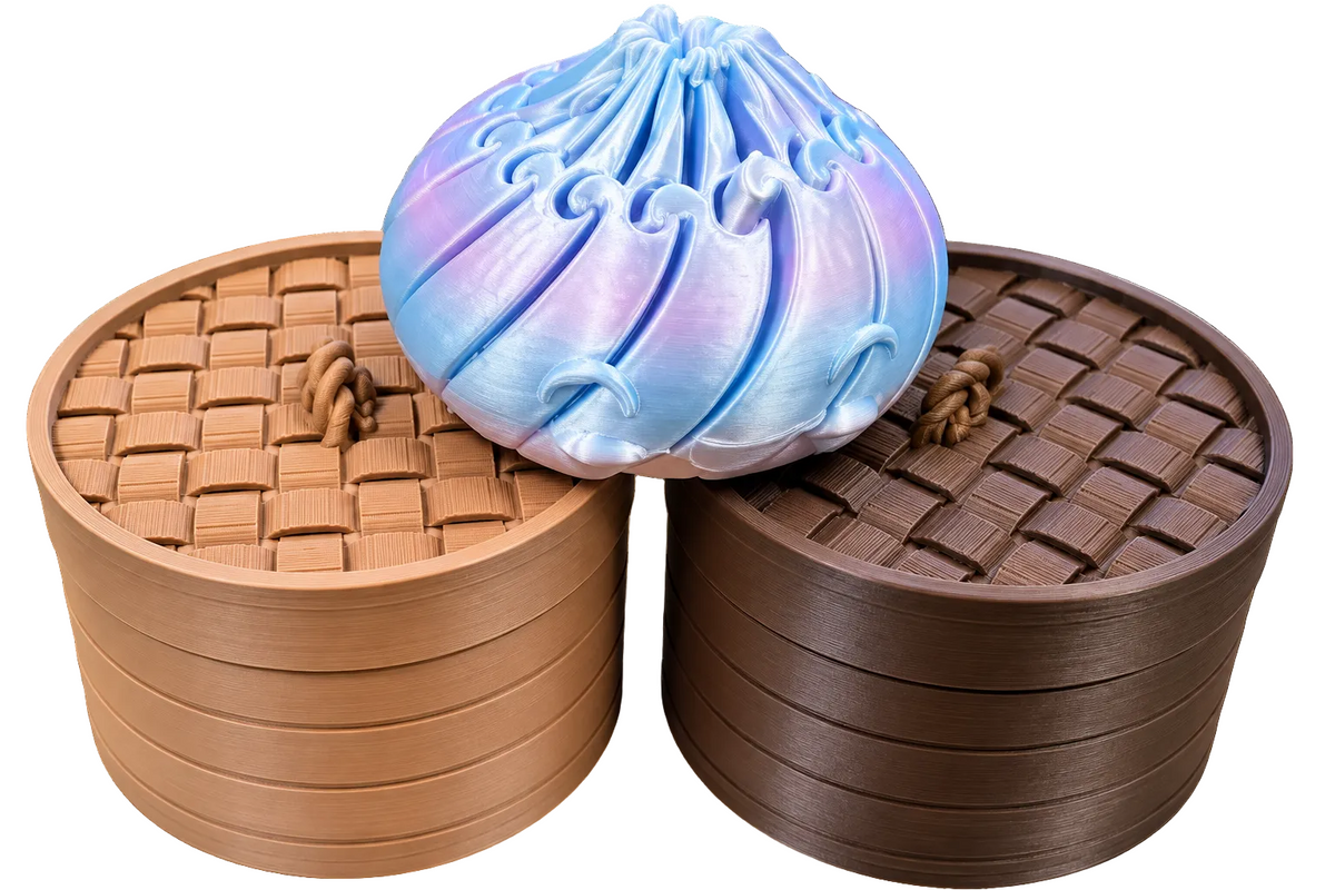Dumpling Fidget with Basket & Lid