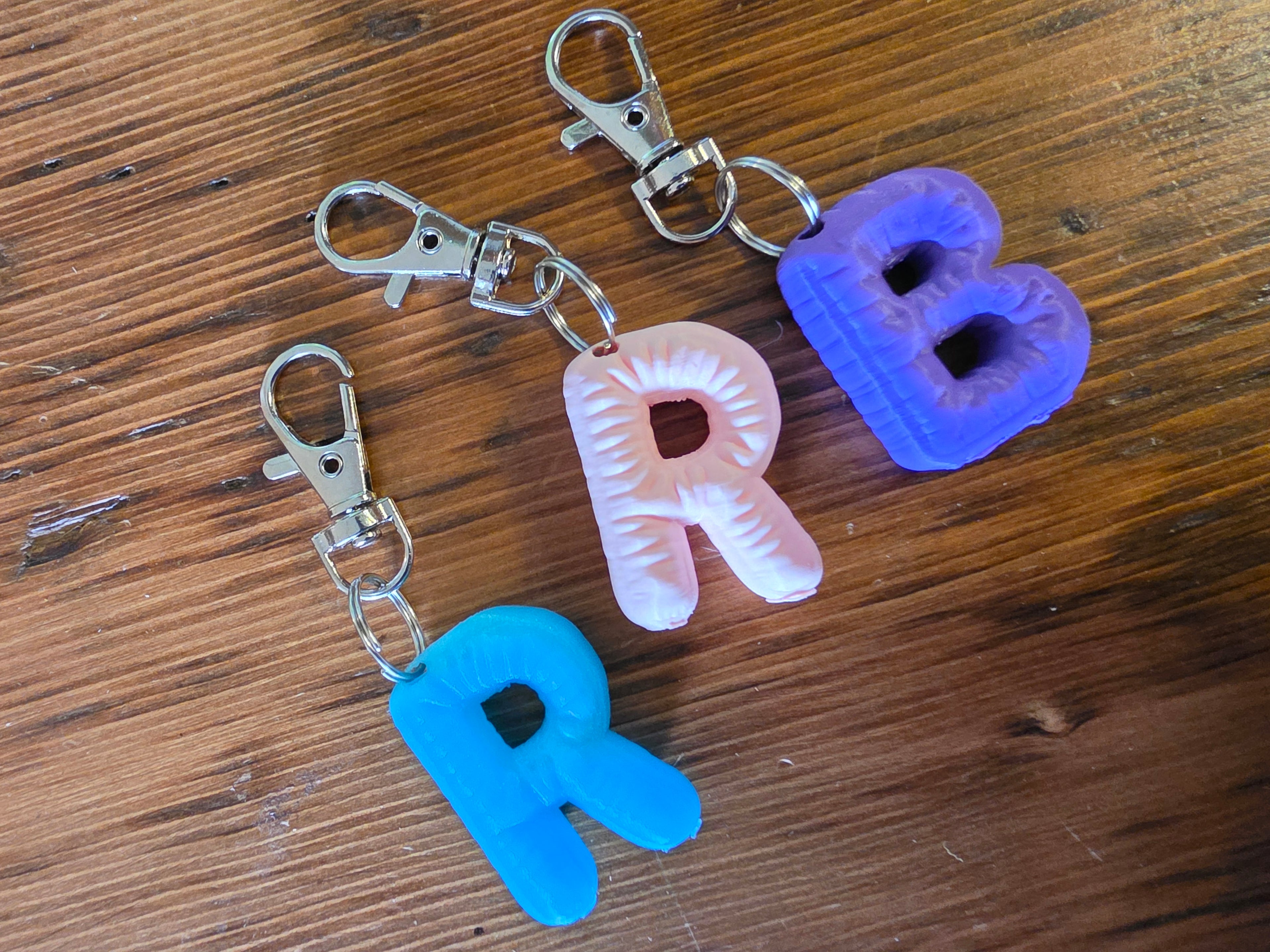 Backpack Charms - Bubble Letters