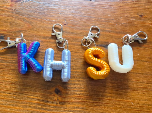 Backpack Charms - Bubble Letters